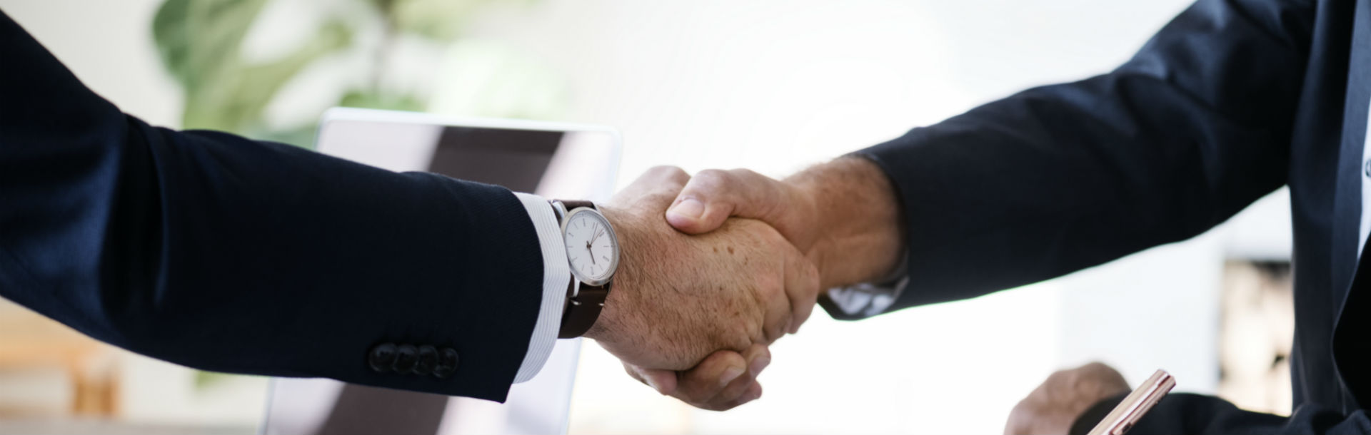 business people shaking hands